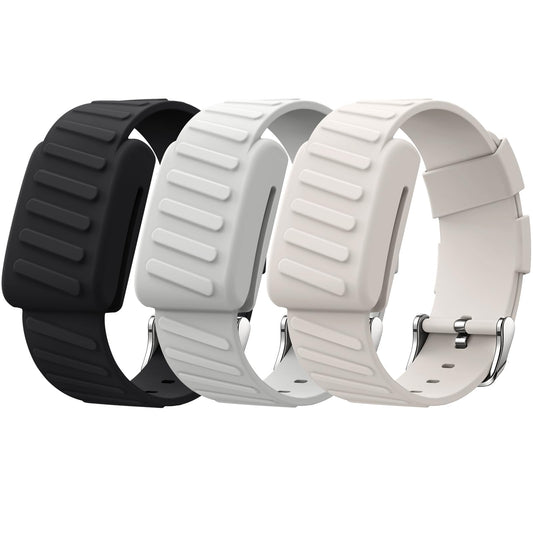 Silicone Sport Band for Fitness Tracker Breathable Adjustable Fit