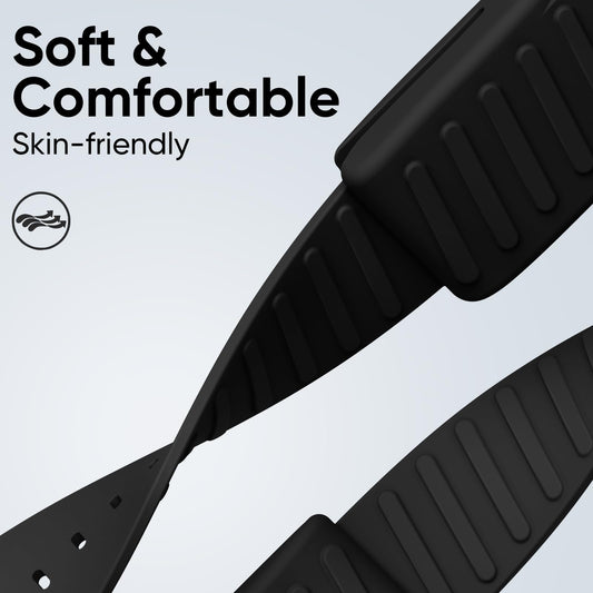 Silicone Sport Band for Fitness Tracker Breathable Adjustable Fit