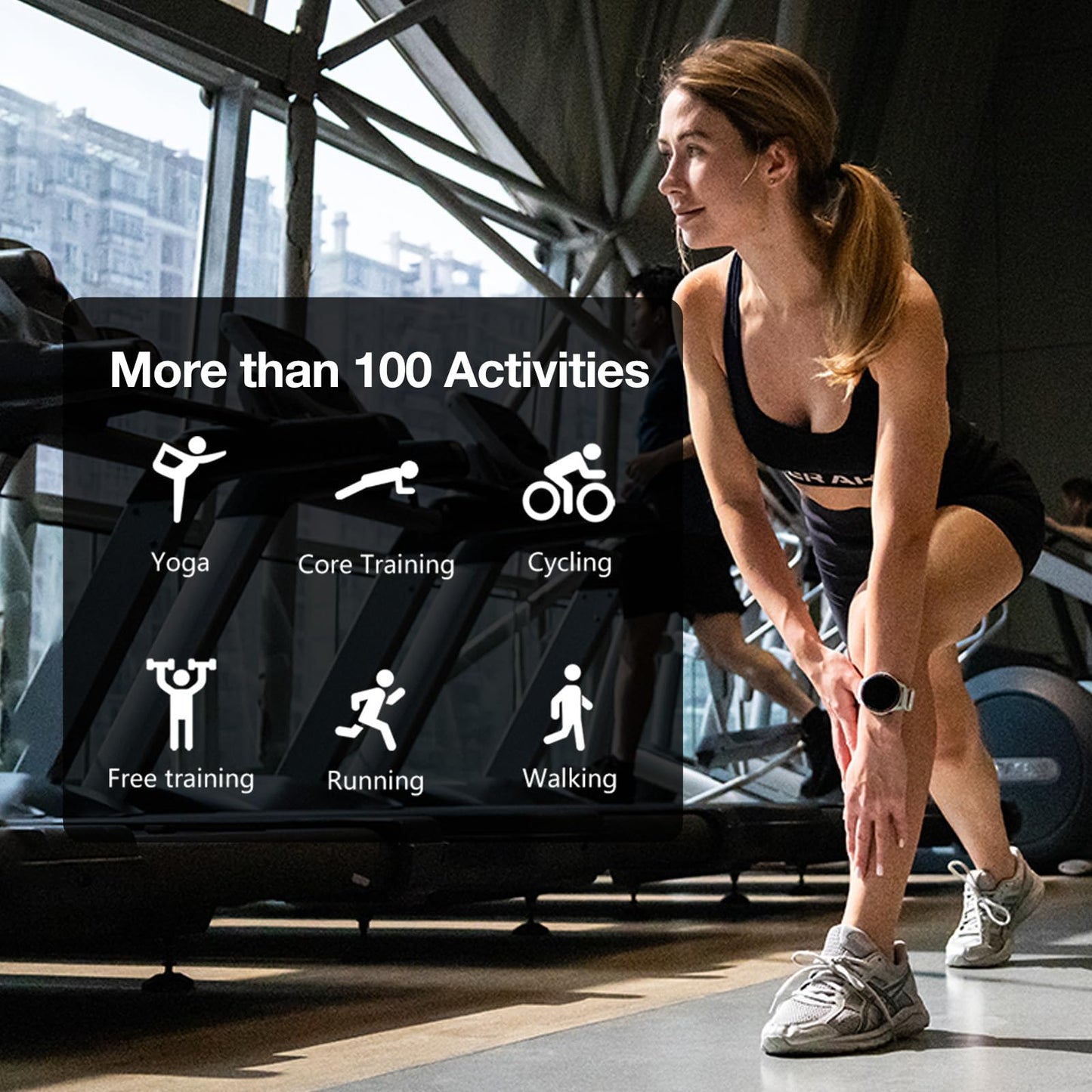 Rugged Smartwatch with Calls Compass and Fitness Tracking