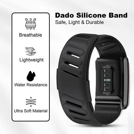 Breathable Silicone Sport Band for Fitness Tracker Comfortable Fit