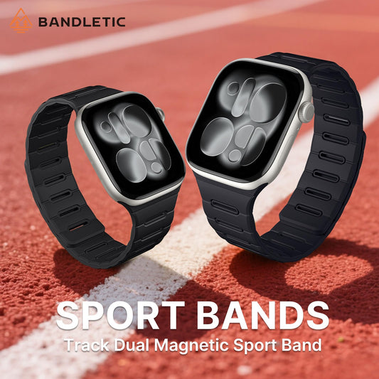 Reversible Magnetic Silicone Band for Smartwatch Adjustable Fit