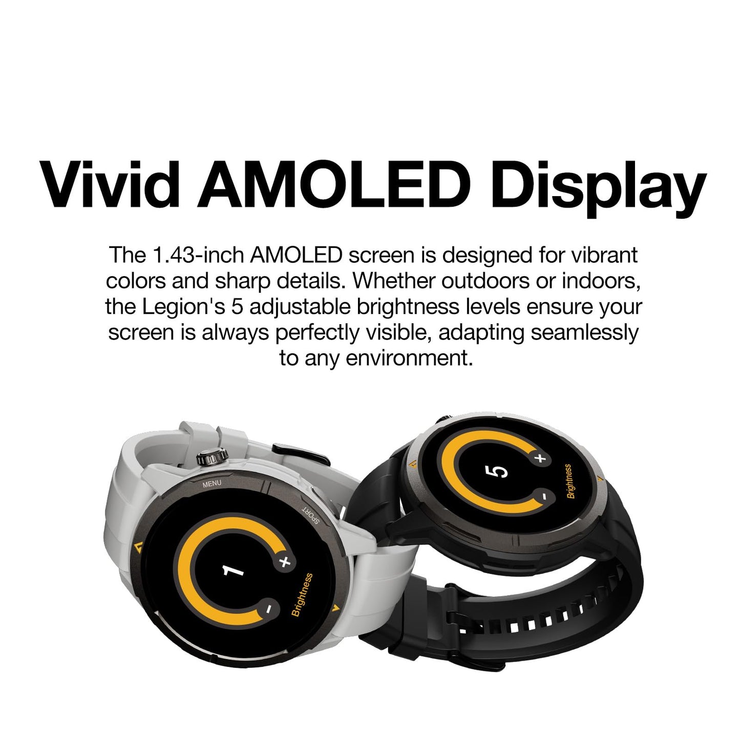 Rugged Smartwatch with Calls Compass and Fitness Tracking