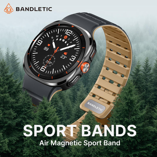 Magnetic Silicone Sport Band for Smartwatch Waterproof Strap